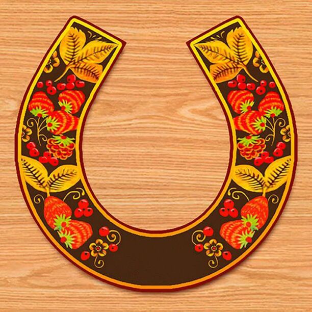 Enchanted horseshoe for good luck and wealth